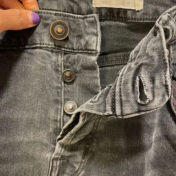 ALL Saints woman’s black faded jeans - Picture 5 of 13